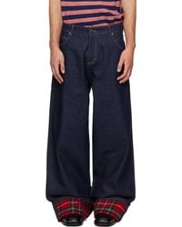 Charles Jeffrey - Scarf Wide Leg Jeans - Lyst
