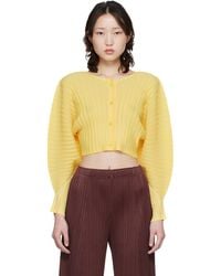 Pleats Please Issey Miyake - Rib Pleats January Cardigan - Lyst