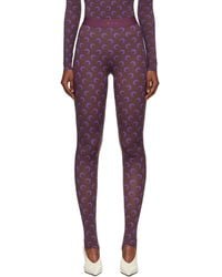 Marine Serre - Recycled Moon Jersey Stirrup Leggings - Lyst