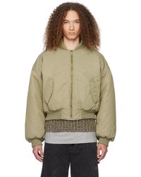we11done - Green Puff Bomber Jacket - Lyst