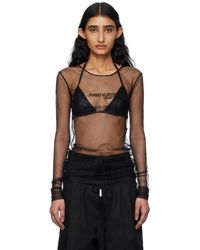 Ann Demeulemeester - ブラック Fiene 'Sunset Bleeding' 長袖トップス - Lyst