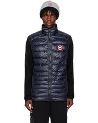 Canada Goose - Veste hybridge lite bleu marine rembourrée en duvet - Lyst