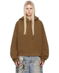 Acne Studios - タン ガーメントダイ フーディ - Lyst