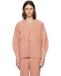 Homme Plissé Issey Miyake - Cardigan monthly color march rose - Lyst