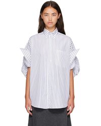 Balenciaga - Tucked Sleeve Shirt - Lyst