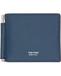 Tom Ford - Grain Leather Money Clip Wallet - Lyst