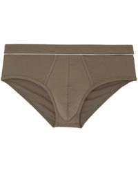 Zegna - Taupe Piping Briefs - Lyst