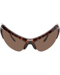 Balenciaga - Tortoiseshell Wire Cat Sunglasses - Lyst