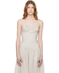 Belle Anna - Taupe Flore Top - Lyst