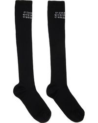 MM6 by Maison Margiela - Rib Knee-High Socks - Lyst