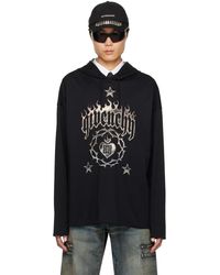 Givenchy - Black Dropped Shoulder Hoodie - Lyst