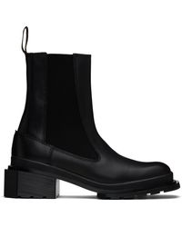 Dr. Martens - Bottes Chelsea Maybole Noires À Bout Carré - Lyst