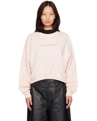 Palm Angels - Stud Logo Crew Sweatshirt - Lyst