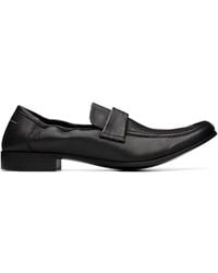 MM6 by Maison Margiela - Leather Swing Toe Loafers - Lyst