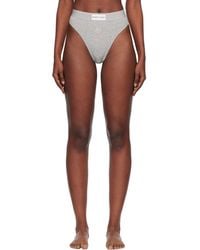Marine Serre - Moon Logo Stretched Jersey High-Waist Briefs - Lyst