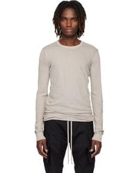 Rick Owens - Off- Temple Basic Ls T-shirt - Lyst