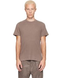 Rick Owens - Taupe Tower Short Level T-shirt - Lyst
