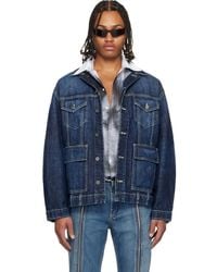 Jean Paul Gaultier - Cutout Denim Jacket - Lyst