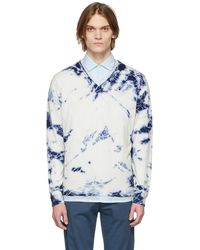 Massimo Alba - Off-white & Blue Cashmere Ninni Sweater - Lyst