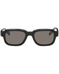 Montblanc - Black Rectangular Sunglasses - Lyst