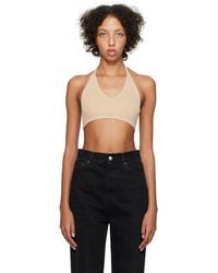 JOSEPH - Beige Beach Bra Tank Top - Lyst