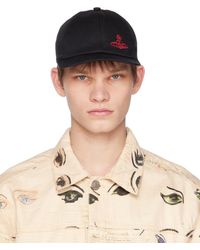 Vivienne Westwood - Black Embroidered Cap - Lyst