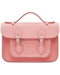 Comme des Garçons X The Cambridge Satchel Company Leather Bag - Pink