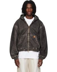 Alexander Wang - Flocked Oversized Carpenter Jacket - Lyst