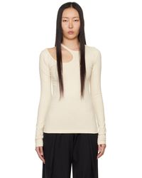 Low Classic - Off- Curve Hole Long Sleeve T-shirt - Lyst