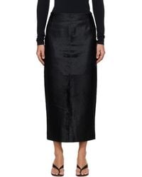 Nour Hammour - Elisse Long Pencil Ponyhair Skirt - Lyst