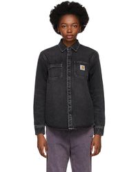 Carhartt WIP Black Denim Salinac Shirt - Multicolour
