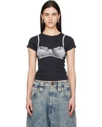 VAQUERA - Bra Baby T-Shirt - Lyst