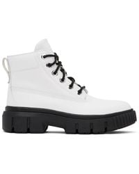 Timberland - White Greyfield Boots - Lyst