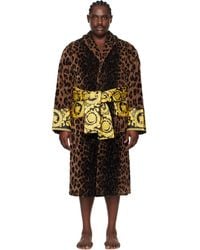 Versace - ブラウン＆ブラック Wild Barocco Wild バスローブ - Lyst