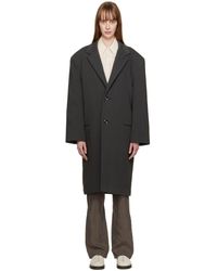 Lemaire Storm Flap Coat in Natural | Lyst