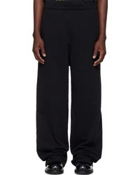 Vetements - Pantalon De Survêtement Ample Noir À Logos - Lyst