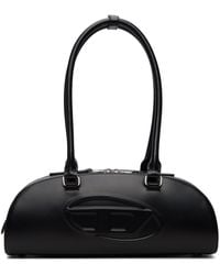DIESEL - 1Dr Dome Elongated Leather Bowling Bag - Lyst