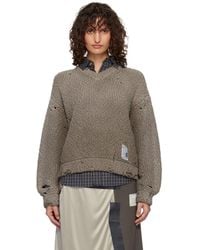 Maison Mihara Yasuhiro - Sun Faded Like Knit Sweater - Lyst