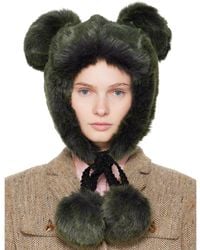 Anna Sui - Ssense Exclusive Faux Fur Teddy Bear Hat - Lyst