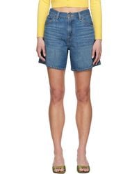 Levi's - High Rise Baggy Linen+ Lightweight Denim Shorts - Lyst