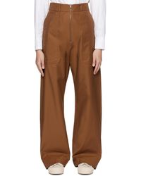 Studio Nicholson ブラウン Capel トラウザーズ ブラック | Lyst
