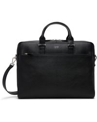 Tom Ford - Porte-Document Étroit Noir En Cuir Grainé - Lyst