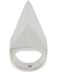 Rick Owens Luxor クリスタル ピラミッド リング グレー | Lyst