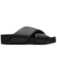Jil Sander - Oversize Wrapped Slide Sandals - Lyst