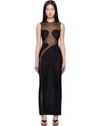 Alaïa - Knit Molded Bodycon Maxi Dress - Lyst