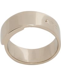 A.P.C. - . Gold Charly Fine Ring - Lyst