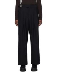 Issey Miyake - Black Ease Trousers - Lyst