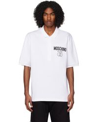 Moschino - ホワイト Double Smiley ポロシャツ - Lyst