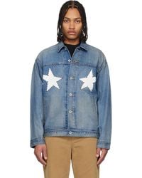 A Bathing Ape - Color Stone Denim Jacket - Lyst