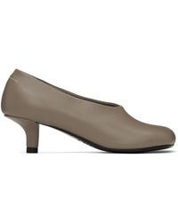 MM6 by Maison Martin Margiela - Taupe Court Heels - Lyst